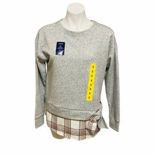 Izod 2-Fer Small Grey Sweatshirt NWT